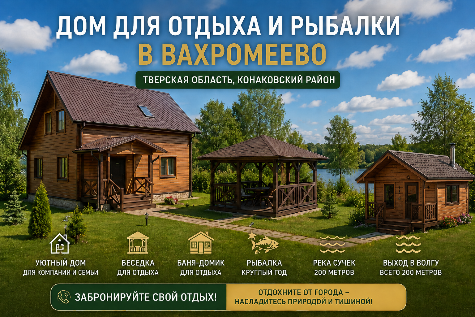 Галерея дома для отдыха в Вахромеево